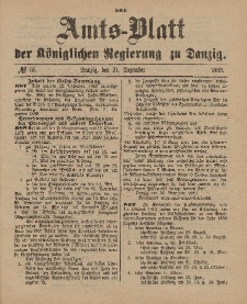 Amts-Blatt der Königlichen Regierung zu Danzig, 21. Dezember 1889, Nr. 51