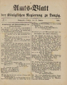 Amts-Blatt der Königlichen Regierung zu Danzig, 12. Januar 1895, Nr. 2