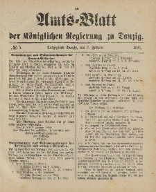 Amts-Blatt der Königlichen Regierung zu Danzig, 2. Februar 1895, Nr. 5