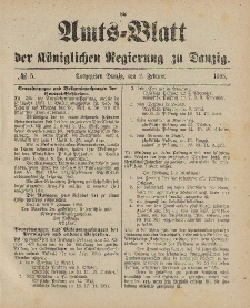 Amts-Blatt der Königlichen Regierung zu Danzig, 2. Februar 1895, Nr. 5