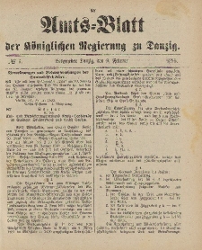Amts-Blatt der Königlichen Regierung zu Danzig, 9. Februar 1895, Nr. 6