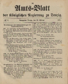 Amts-Blatt der Königlichen Regierung zu Danzig, 23. Februar 1895, Nr. 8
