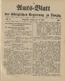 Amts-Blatt der Königlichen Regierung zu Danzig, 16. März 1895, Nr. 11