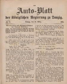 Amts-Blatt der Königlichen Regierung zu Danzig, 26. März 1881, Nr. 13