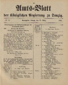Amts-Blatt der Königlichen Regierung zu Danzig, 23. März 1895, Nr. 12