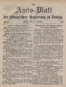 Amts-Blatt der Königlichen Regierung zu Danzig, 24. Dezember 1881, Nr. 52