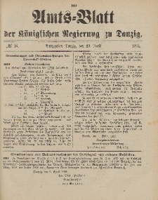 Amts-Blatt der Königlichen Regierung zu Danzig, 20. April 1895, Nr. 16