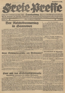 Freie Presse, Nr. 231 Dienstag 2. Oktober 1928 4. Jahrgang
