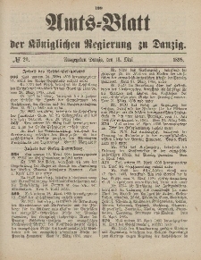 Amts-Blatt der Königlichen Regierung zu Danzig, 18. Mai 1895, Nr. 20