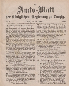 Amts-Blatt der Königlichen Regierung zu Danzig, 28. Januar 1882, Nr. 4