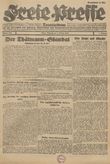 Freie Presse, Nr. 232 Mittwoch 3. Oktober 1928 4. Jahrgang