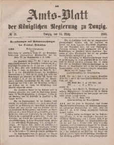 Amts-Blatt der Königlichen Regierung zu Danzig, 25. März 1882, Nr. 12