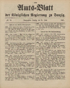 Amts-Blatt der Königlichen Regierung zu Danzig, 15. Juni 1895, Nr. 24