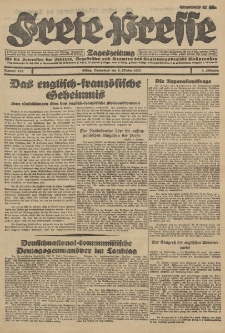 Freie Presse, Nr. 235 Sonnabend 6. Oktober 1928 4. Jahrgang