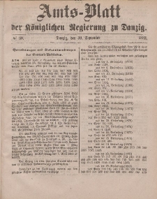 Amts-Blatt der Königlichen Regierung zu Danzig, 30. September 1882, Nr. 39