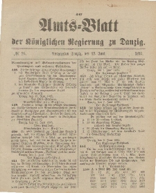 Amts-Blatt der Königlichen Regierung zu Danzig, 22. Juni 1895, Nr. 25