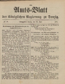 Amts-Blatt der Königlichen Regierung zu Danzig, 29. Juni 1895, Nr. 26