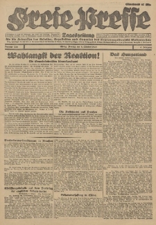 Freie Presse, Nr. 236 Montag 8. Oktober 1928 4. Jahrgang