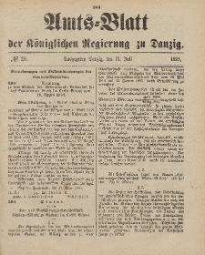 Amts-Blatt der Königlichen Regierung zu Danzig, 13. Juli 1895, Nr. 28
