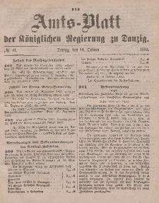 Amts-Blatt der Königlichen Regierung zu Danzig, 14. Oktober 1882, Nr. 41