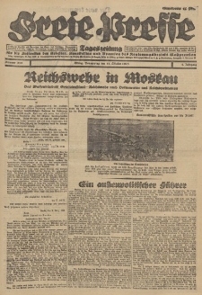 Freie Presse, Nr. 239 Donnerstag 11. Oktober 1928 4. Jahrgang