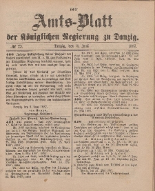 Amts-Blatt der Königlichen Regierung zu Danzig, 11. Juni 1887, Nr. 23
