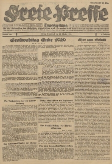 Freie Presse, Nr. 240 Freitag 12. Oktober 1928 4. Jahrgang