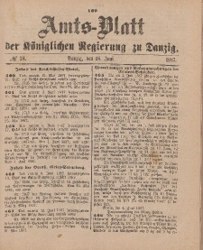 Amts-Blatt der Königlichen Regierung zu Danzig, 18. Juni 1887, Nr. 24