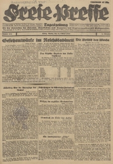 Freie Presse, Nr. 242 Montag 15. Oktober 1928 4. Jahrgang