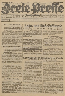Freie Presse, Nr. 244 Mittwoch 17. Oktober 1928 4. Jahrgang