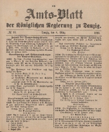 Amts-Blatt der Königlichen Regierung zu Danzig, 8. März 1890, Nr. 10