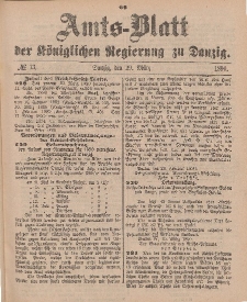 Amts-Blatt der Königlichen Regierung zu Danzig, 29. März 1890, Nr. 13