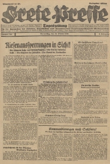 Freie Presse, Nr. 245 Donnerstag 18. Oktober 1928 4. Jahrgang