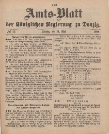 Amts-Blatt der Königlichen Regierung zu Danzig, 31. Mai 1890, Nr. 22