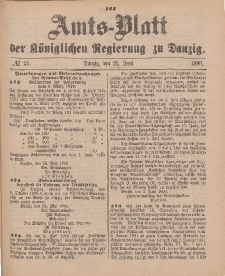 Amts-Blatt der Königlichen Regierung zu Danzig, 21. Juni 1890, Nr. 25
