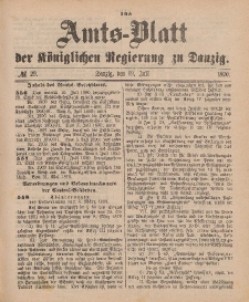 Amts-Blatt der Königlichen Regierung zu Danzig, 19. Juli 1890, Nr. 29