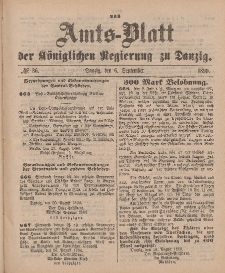 Amts-Blatt der Königlichen Regierung zu Danzig, 6. September 1890, Nr. 36