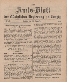 Amts-Blatt der Königlichen Regierung zu Danzig, 22. November 1890, Nr. 47