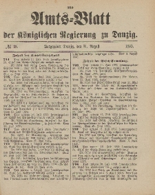 Amts-Blatt der Königlichen Regierung zu Danzig, 31. August 1895, Nr. 35