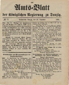 Amts-Blatt der Königlichen Regierung zu Danzig, 28. Dezember 1895, Nr. 52