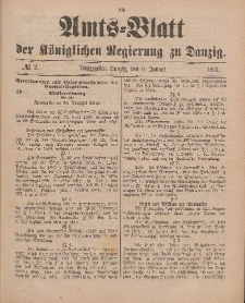 Amts-Blatt der Königlichen Regierung zu Danzig, 9. Januar 1897, Nr. 2