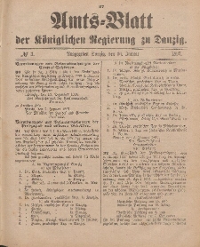 Amts-Blatt der Königlichen Regierung zu Danzig, 16. Januar 1897, Nr. 3
