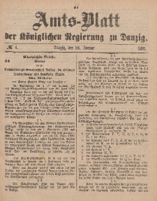 Amts-Blatt der Königlichen Regierung zu Danzig, 24. Januar 1891, Nr. 4