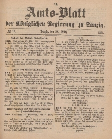 Amts-Blatt der Königlichen Regierung zu Danzig, 28. März 1891, Nr. 13