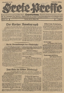 Freie Presse, Nr. 252 Freitag 26. Oktober 1928 4. Jahrgang