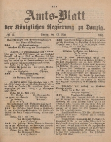 Amts-Blatt der Königlichen Regierung zu Danzig, 23. Mai 1891, Nr. 21
