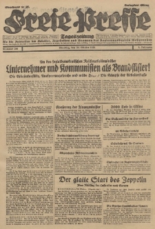 Freie Presse, Nr. 255 Dienstag 30. Oktober 1928 4. Jahrgang