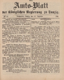 Amts-Blatt der Königlichen Regierung zu Danzig, 24. Dezember 1891, Nr. 52