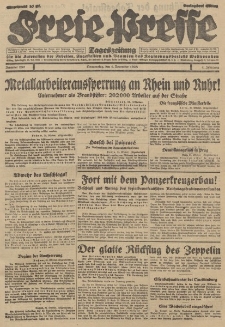 Freie Presse, Nr. 257 Donnerstag 1. November 1928 4. Jahrgang
