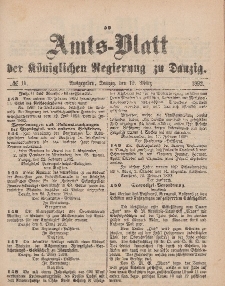Amts-Blatt der Königlichen Regierung zu Danzig, 12. März 1892, Nr. 11